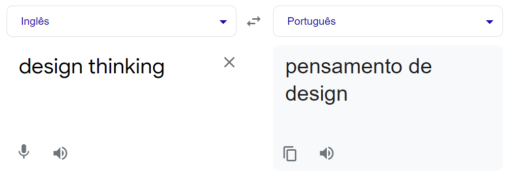 Design Thinking tradução